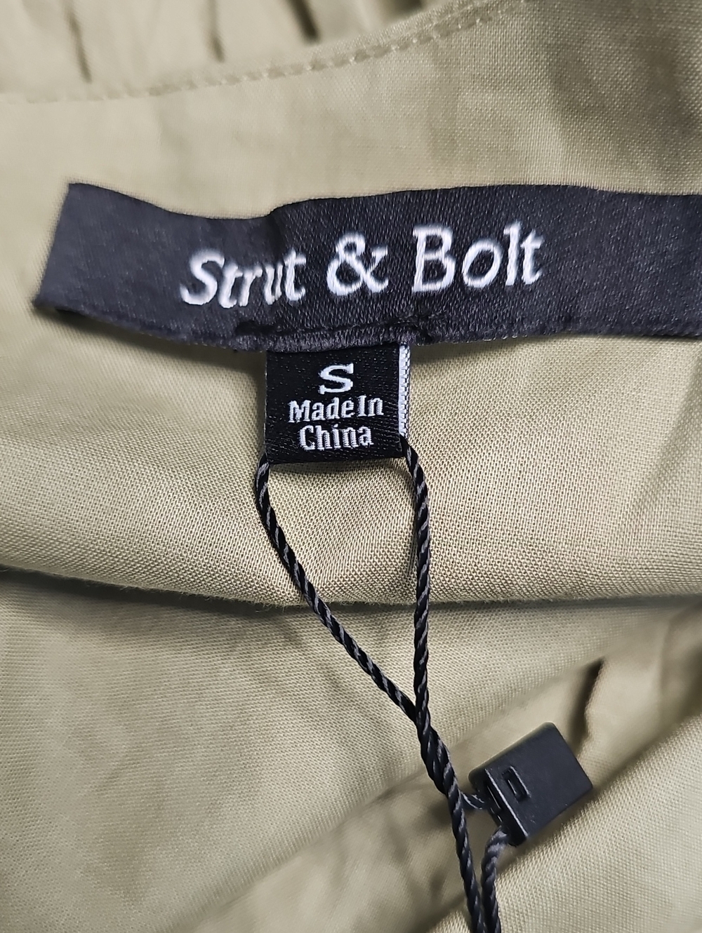 Olive Tiered A-Line Dress Skirt - Picture 6 of 8
